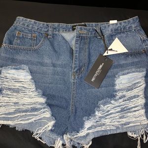 Denim shorts
